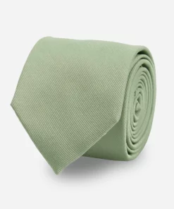 Grosgrain Solid Sage Green Tie